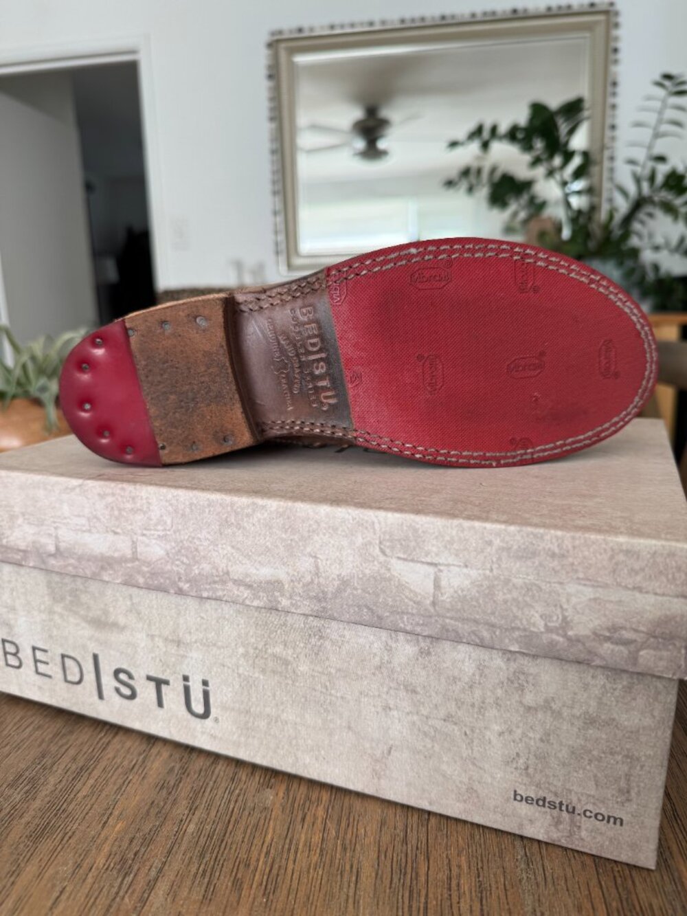 BEDSTU Rose Tan Rustic Mason Oxford Shoes.  Size 6.5 - Picture 3 of 4